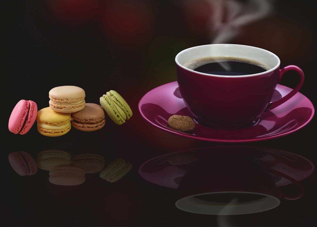 Macarons and Red Cup