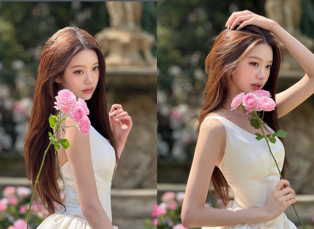 Wonyoung IVE: Cantiknya Bak Lukisan di Taman Mimpi
