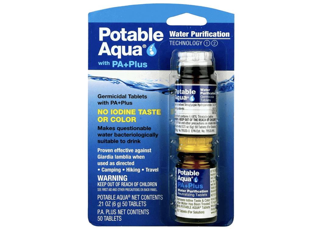 Potable Aqua Water Purification Tabs