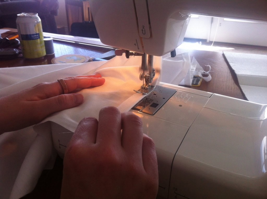 Nothing too special, just some basic white curtains that will fit inside the window frame and not be too frilly.