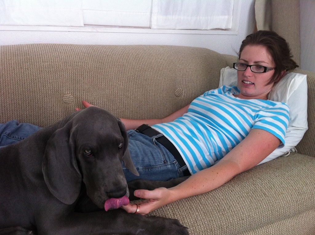 This is actually my monthly preggo picture, this is officially 2 months... not that you can tell yet.  Well I can't tell yet other than being completely sick ALL. THE. TIME.  uggg!