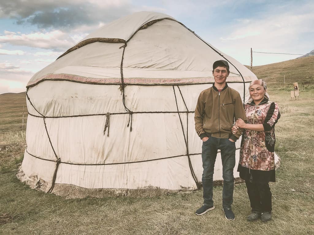 Staying in a yurt camp run by local families in Kyrgyzstan.