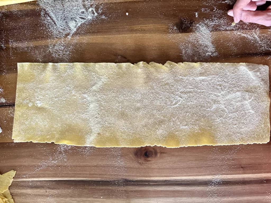 pasta sheets to make ravioli