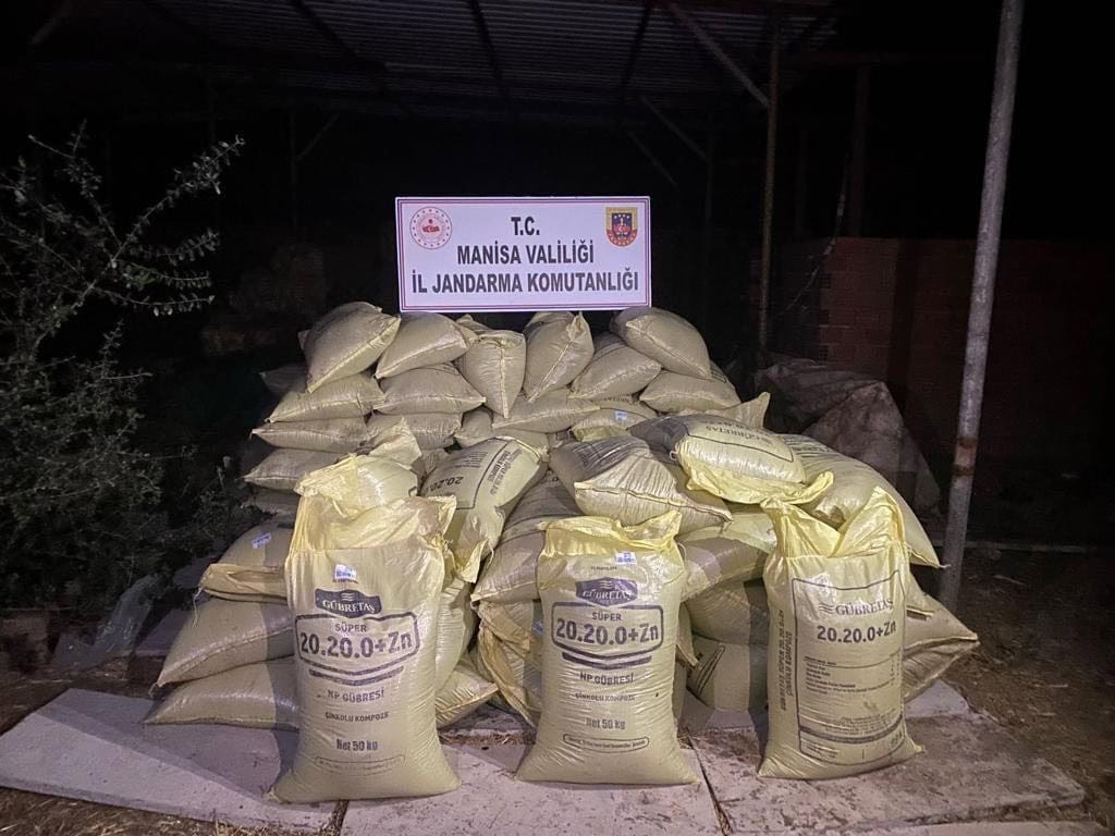 Manisa’da 5 ton sahte gübre ele geçirildi