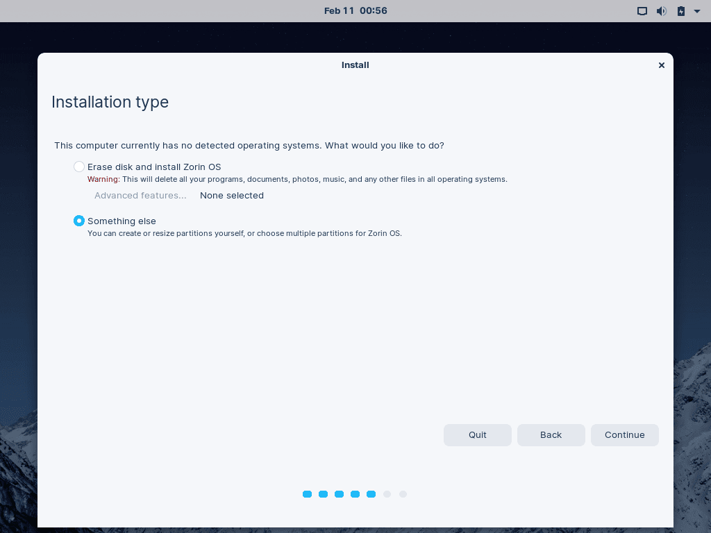 How to Install Zorin OS 8 Zorin Installation Type