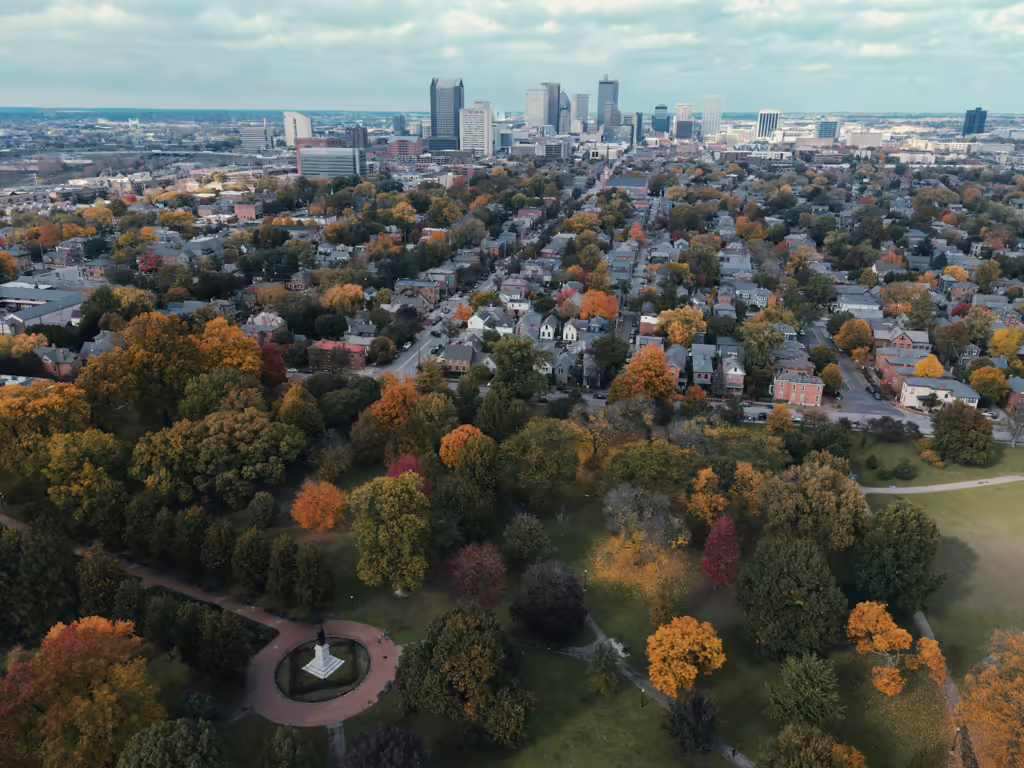 Aerial View of Columbus, Ohio
