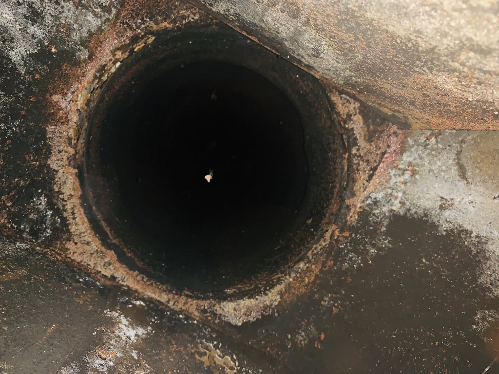 Sootmaster Chimney Sweep Macon Expert Discovers a Rusty Flue Pipe Sootmaster Chimney Sweep Macon Expert Discovers a Rusty Flue Pipe