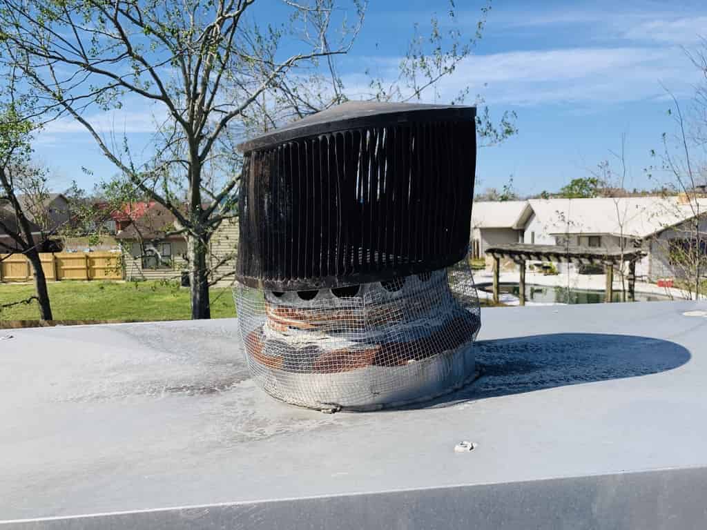 Damaged Chimney Cap Chimney Cap