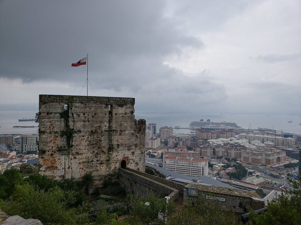 Moorish Castle on the rock of gibraltar