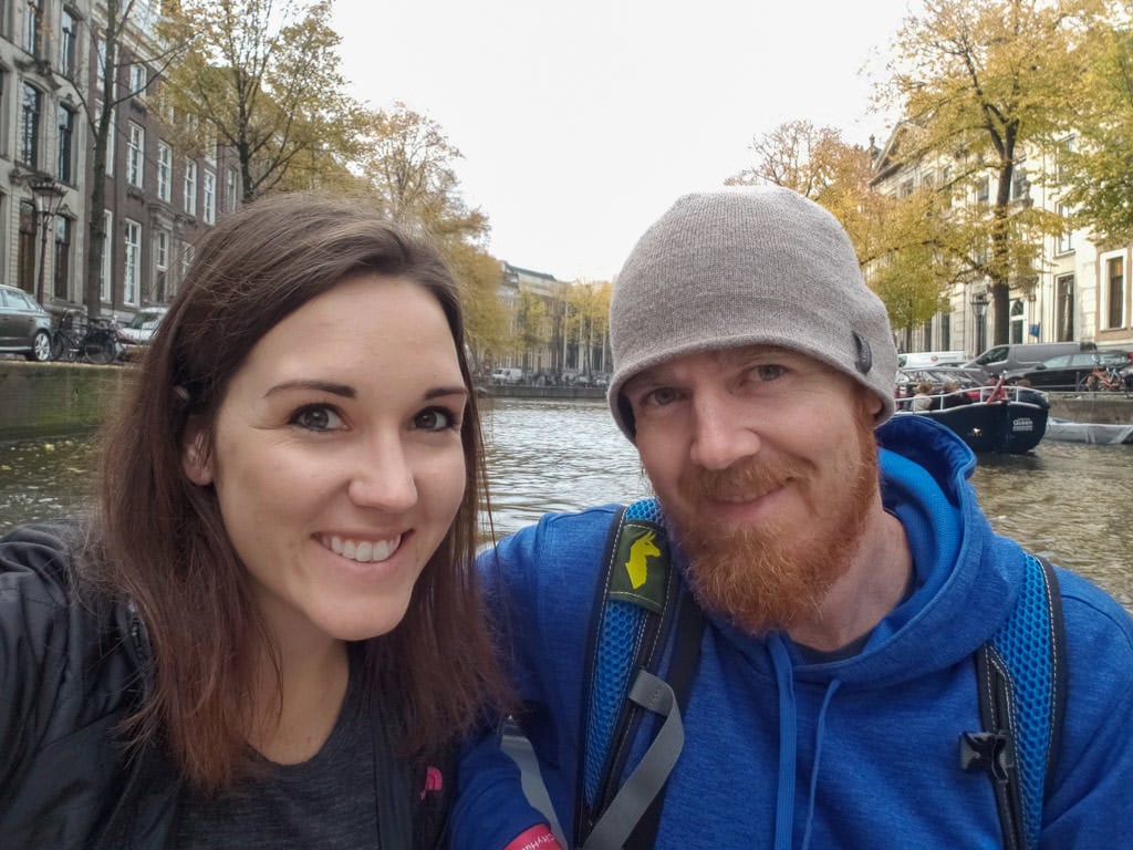 amsterdam canal cruise selfie