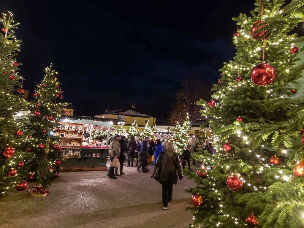 hellbrunn palace christmas market in salzburg austria