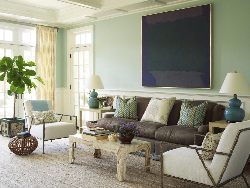 Meg Braff Designs Southampton home living room