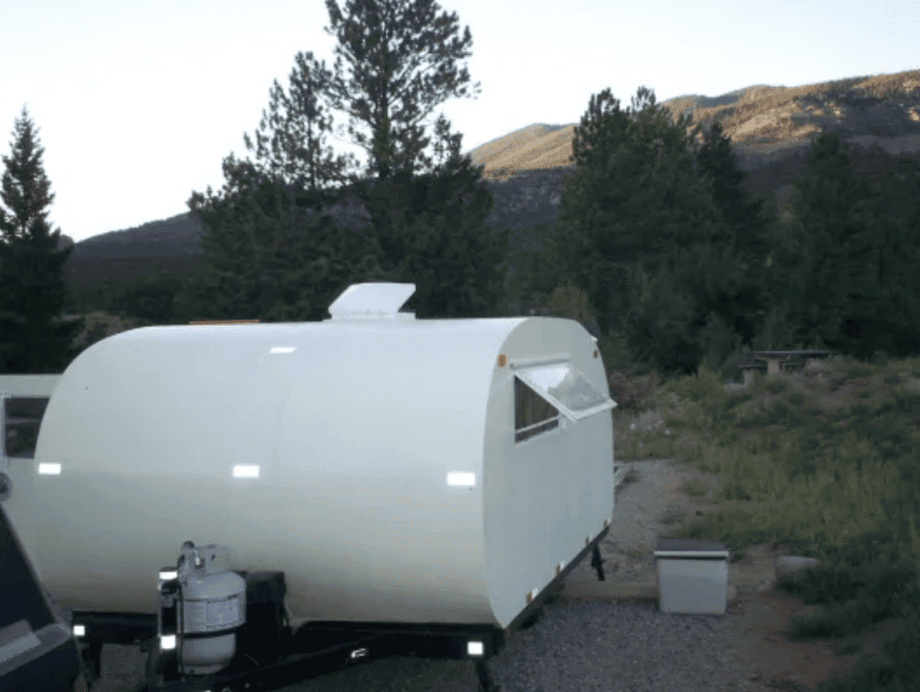 1930s-style teardrop camper trailer