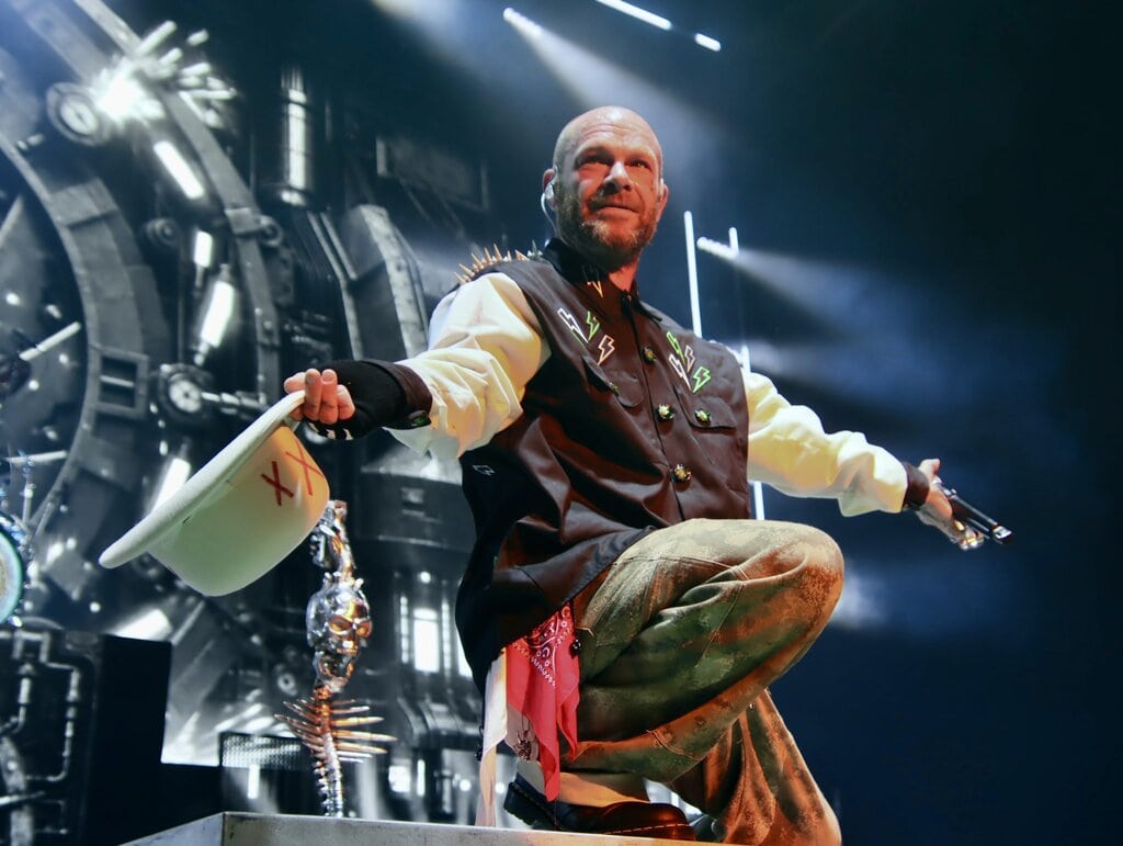 Five Finger Death Punch at Xfinity Center in Mansfield, Massachusetts on July 30, 2026.