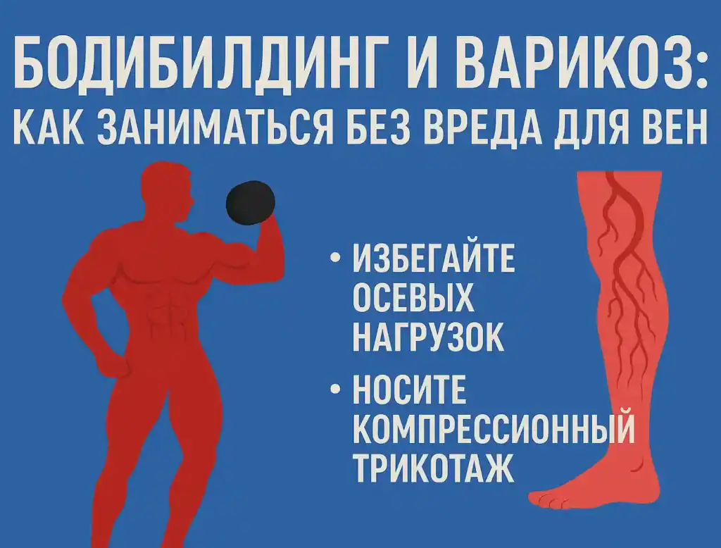 Бодибилдинг и варикоз. Как заниматься без вреда для вен?