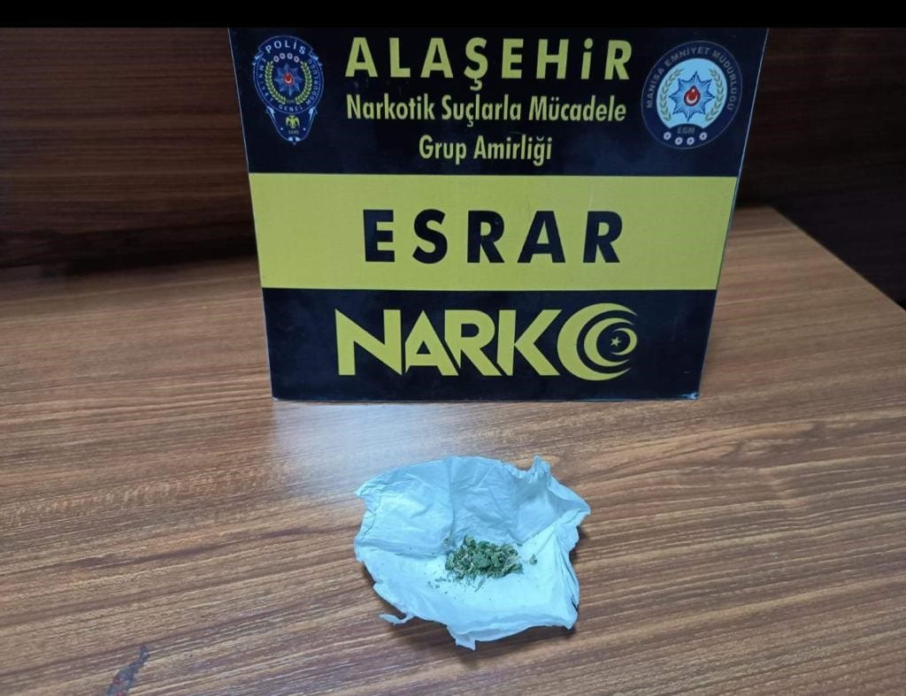 Manisa’da uyuşturucu operasyonu: 1 kişi tutuklandı