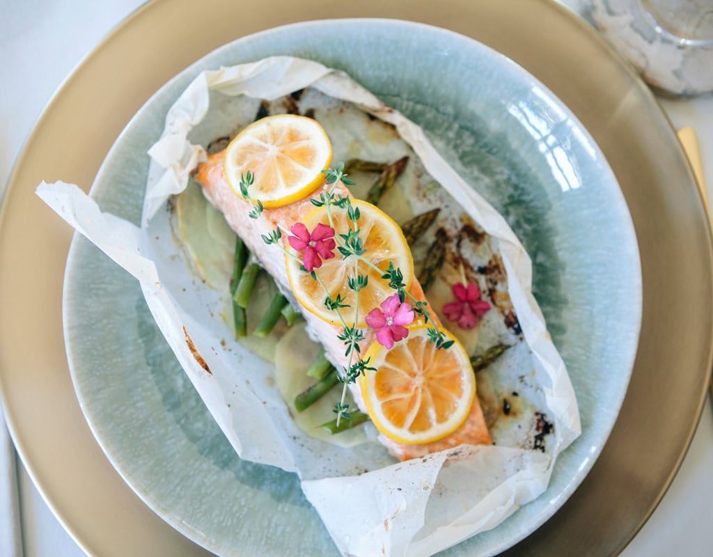 Parchment Baked Salmon