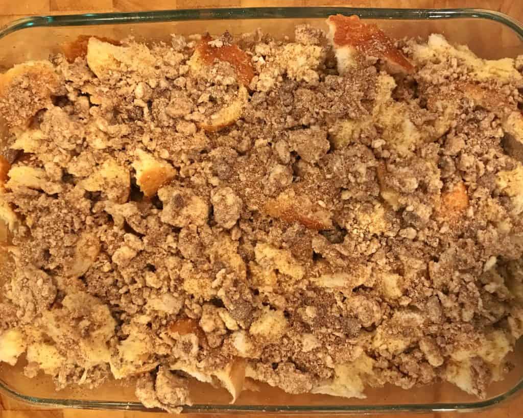 casserole ready for the oven