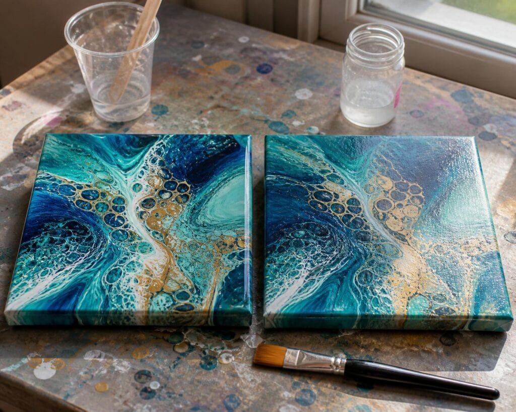 Resin or Varnish for Acrylic Pour Paintings?