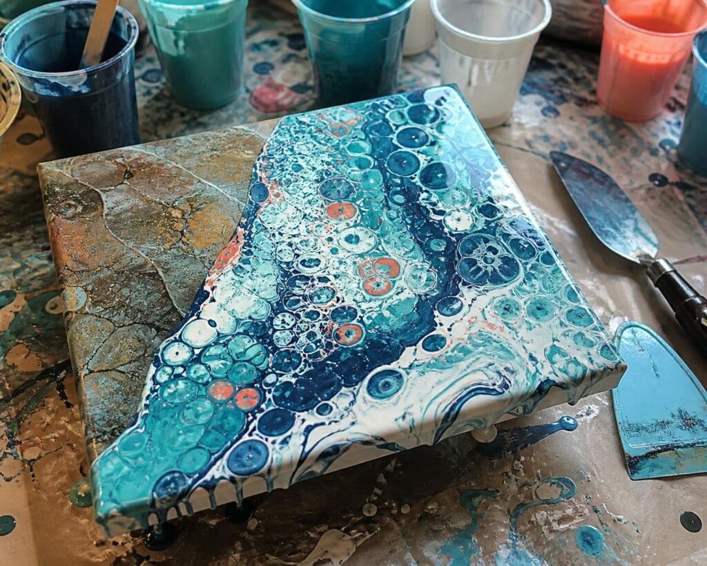 How to Fix a Ruined Acrylic Pour Painting