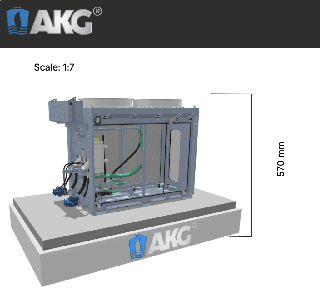 Modelo premium de la torre de refrigeración AKG: fabricación de un modelo de exposición de alta gama