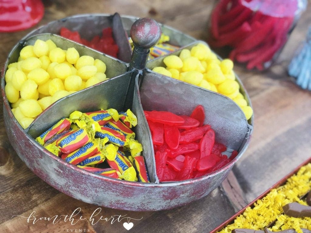 garage themed baby shower food