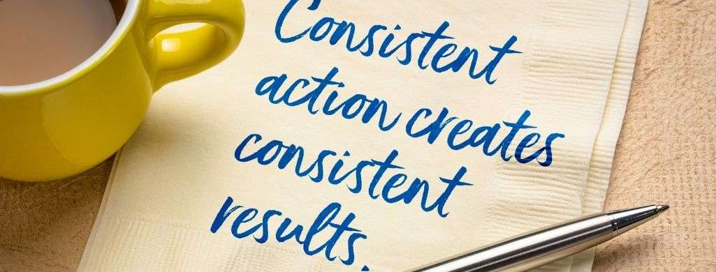 The more consistent you are the better you will notice changes and make necessary adjustment