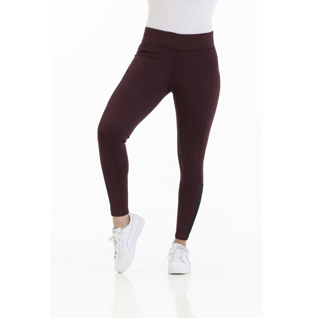 Pantalone Brigitte full silicon Equitheme bordo