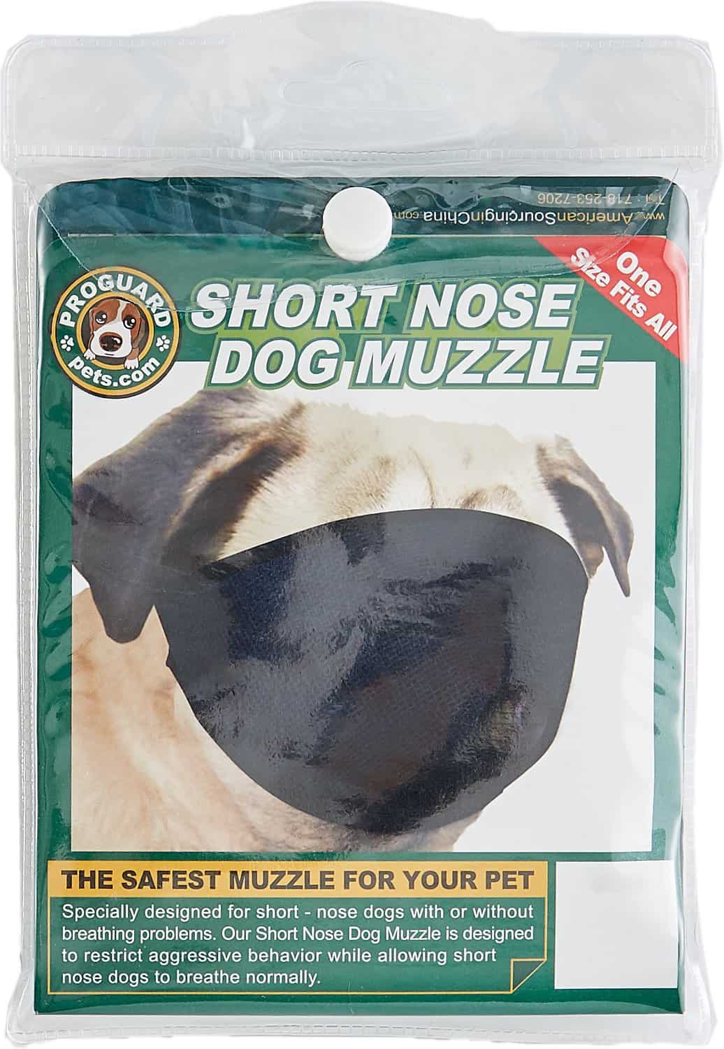 PROGUARD Pet Products Short Nose Dog Muzzle