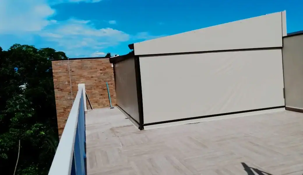 TOLDO CORTINA COM FECHAMENTO FIXO Santos