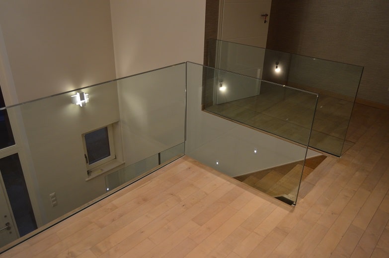 Rampe en verre