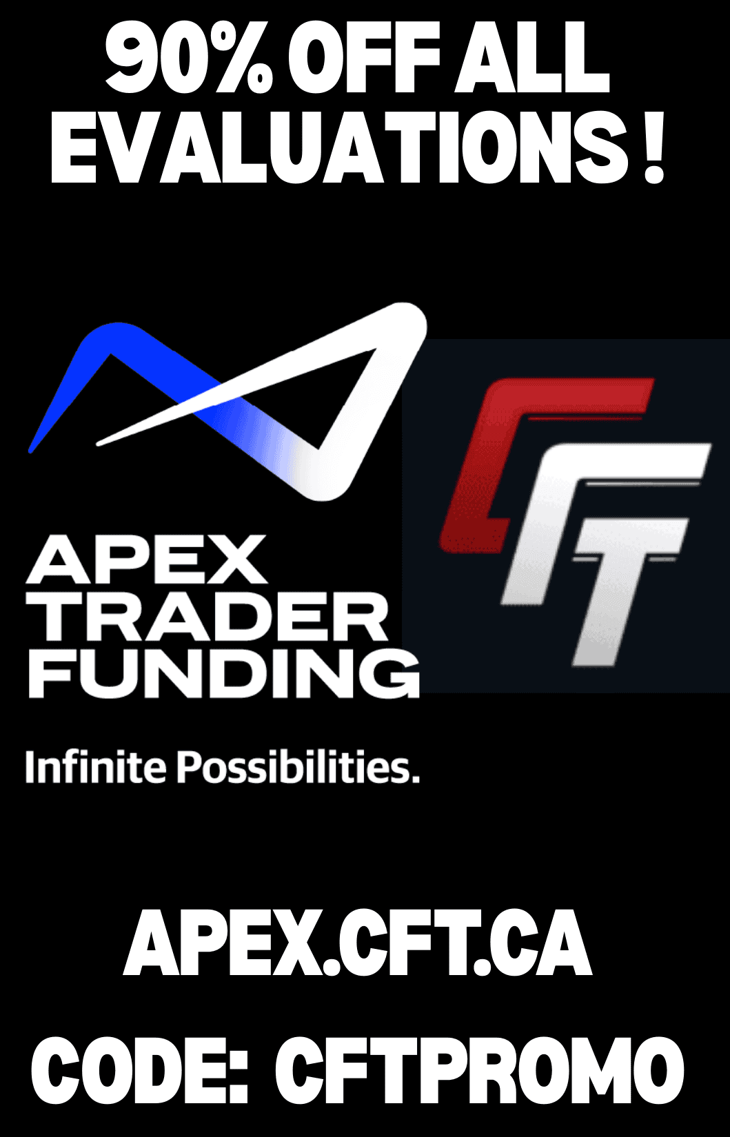 apex trader funding deal discount promo 90% coupon code affiliate rules payout cash futures
