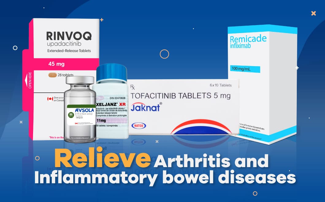 Relieve arthritis and (Inflammatory bowel diseases) IBD with our range of brand and generic products! 