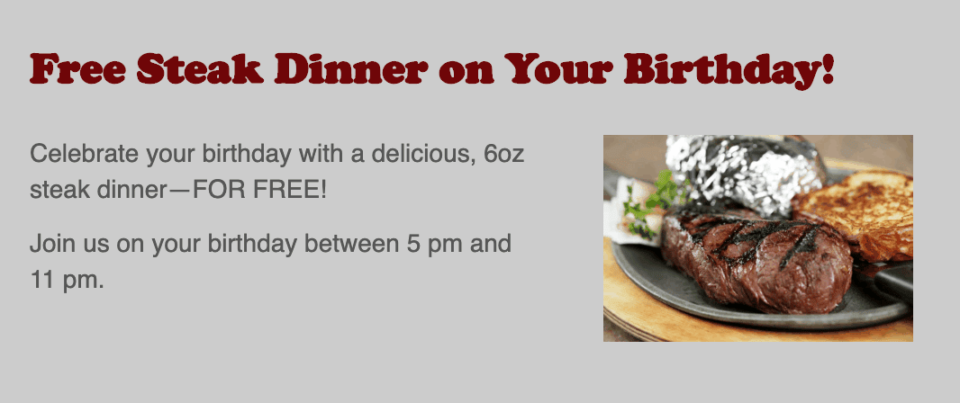 birthday freebies around spokane