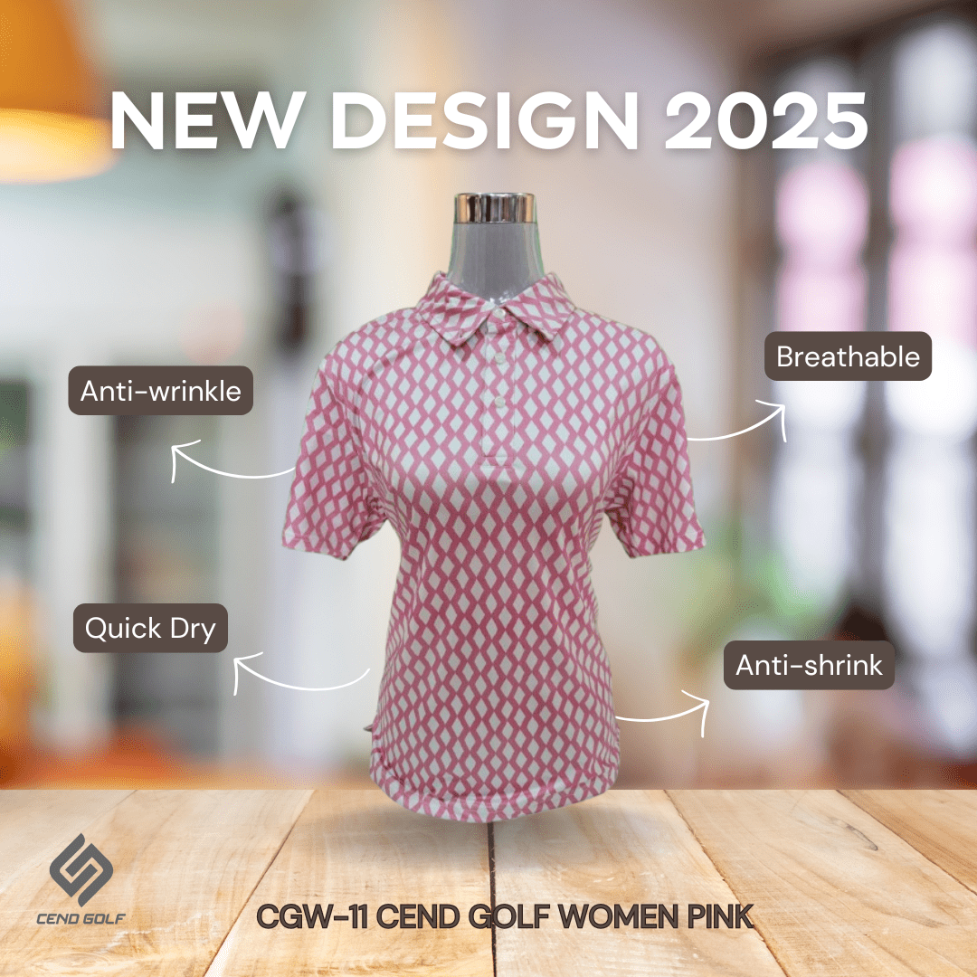 CEND Golf Women T-Shirt (Pink) CGW-11