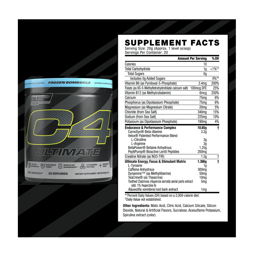 C4 Ultimate Pre Workout Powder 2