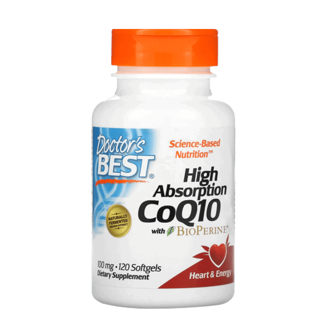 Doctors Best High Absorption CoQ10 with BioPerine 100 mg 120 Softgels
