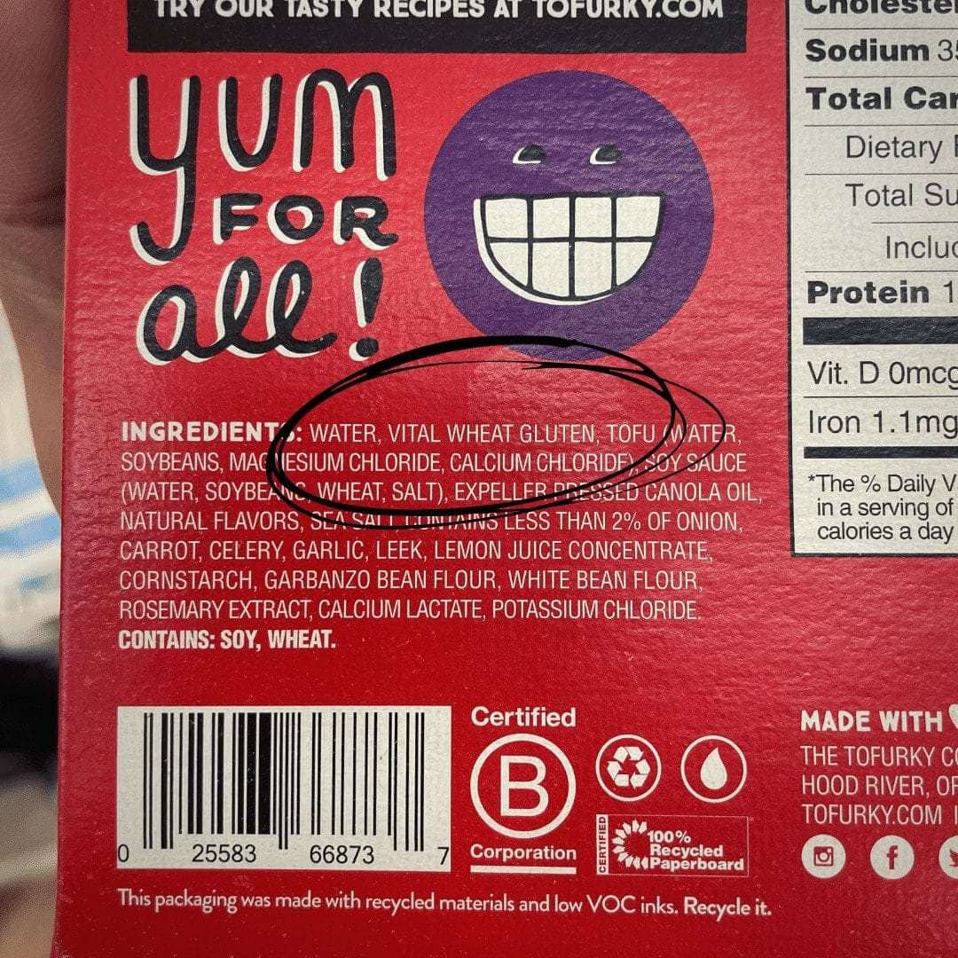 check the labels and look for vital wheat gluten