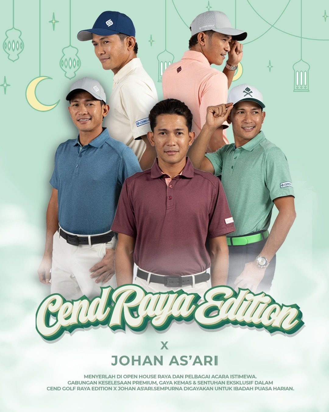 CEND GOLF MEN T-SHIRT (RAYA EDITION)