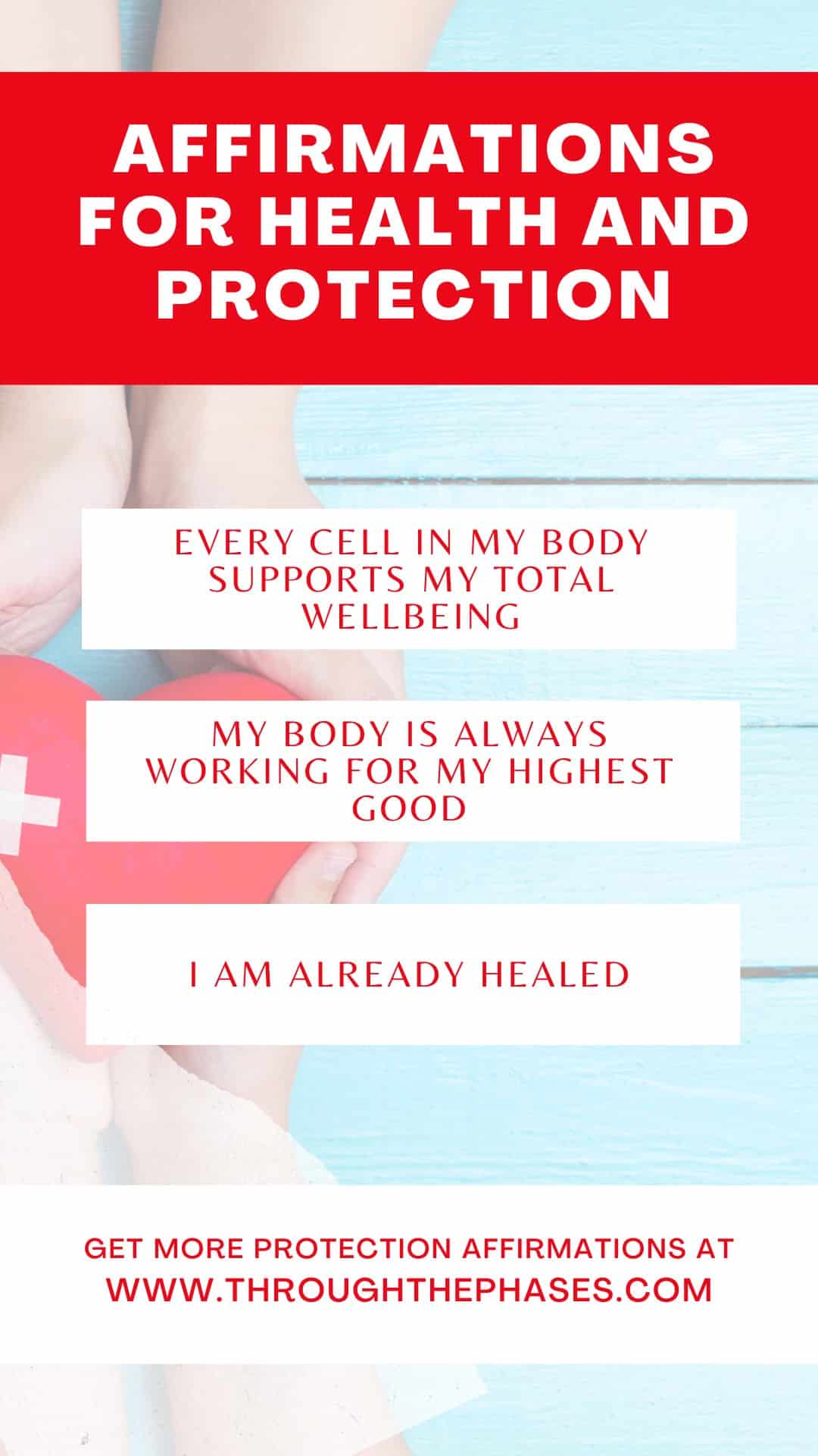 affirmations for health and protection