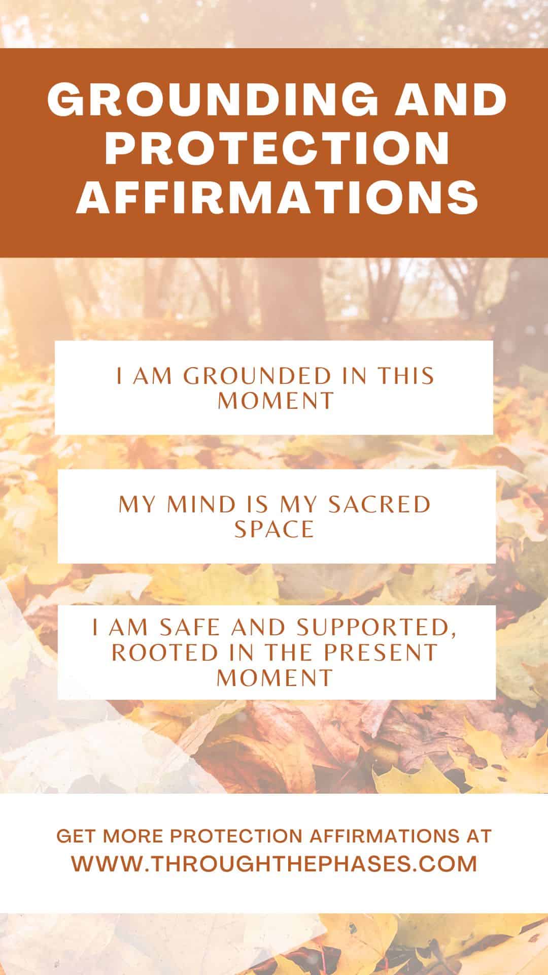 grounding and protection affirmations