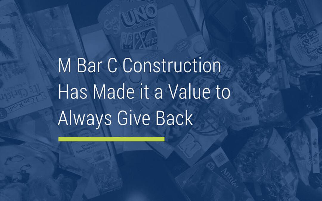 Giving Back, the M Bar C Way!