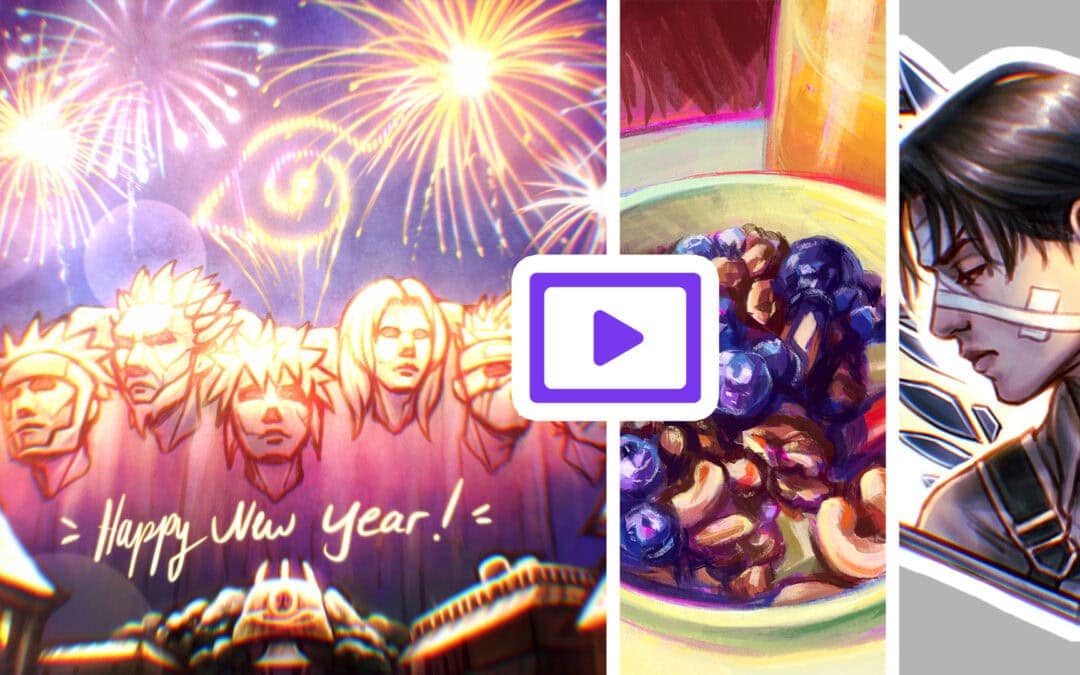 KURS UPDATE | Neujahr Illustration, Stillleben & mehr Zeitraffer