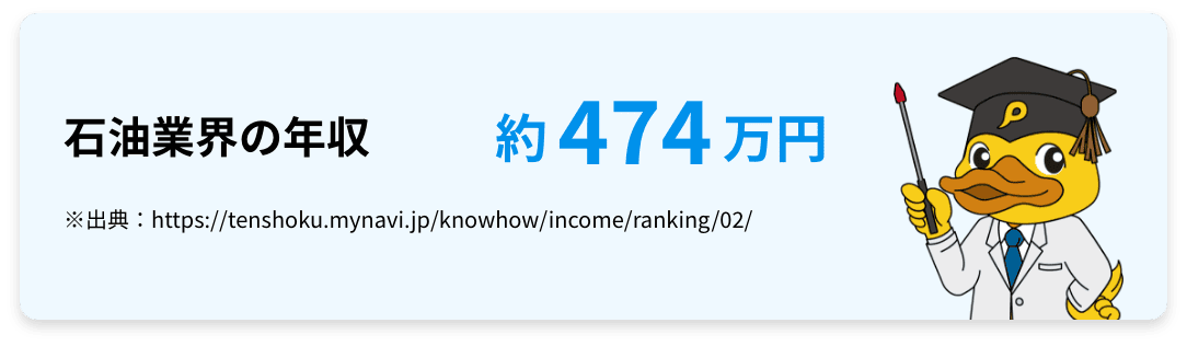 石油業界の年収
