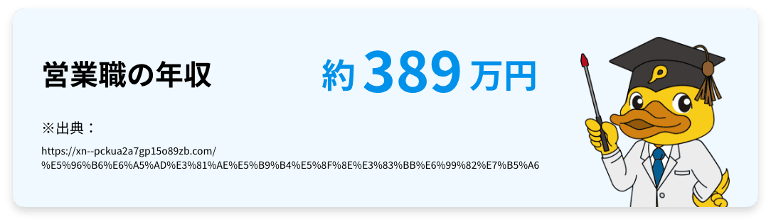 営業職の年収