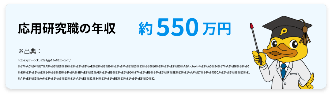 応用研究職の年収