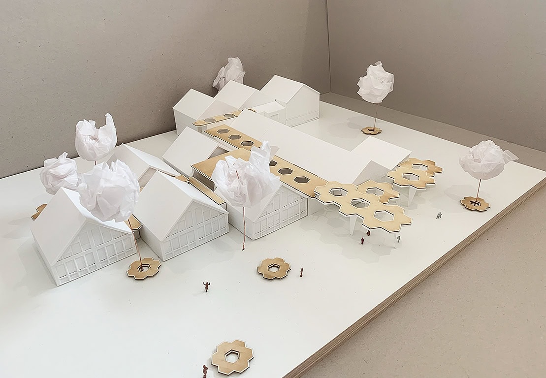 Render, Holzbau, Architektur, Grundschule, Nachhaltigkeit, Bauen, Umbau, Sanierung, Architekturmodell, Modellbau