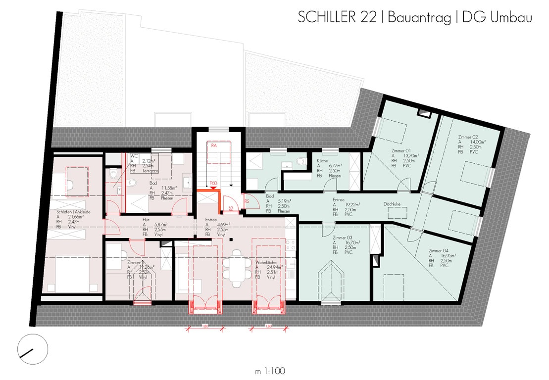 Holzbau, Architektur, Nachhaltigkeit, Bauen, Umbau, Sanierung, Grundriss, Bauzeichnung, Planung, Planzeichnung