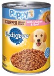 pedigree puppy chopped ground dinner image