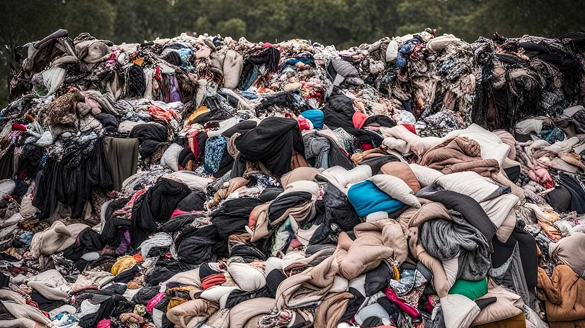 clothes pile-use recycled clothing banks